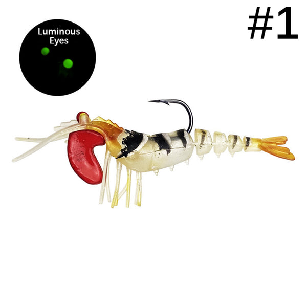 Prawn Soft Bait – Segmented Tail, Side Paddle Vibration, Ready to Fish